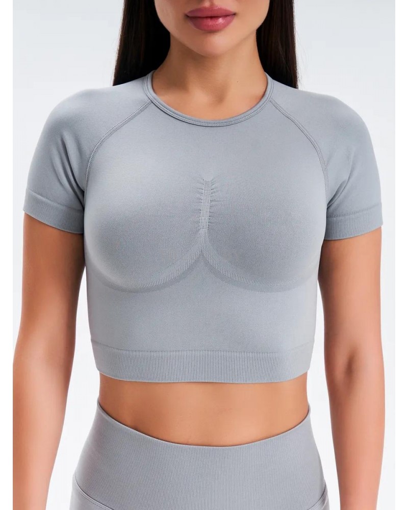 Рашгард FITBASE Short Sleeve Light Grey