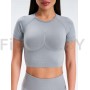 Рашгард FITBASE Short Sleeve Light Grey