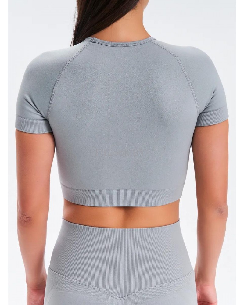 Рашгард FITBASE Short Sleeve Light Grey