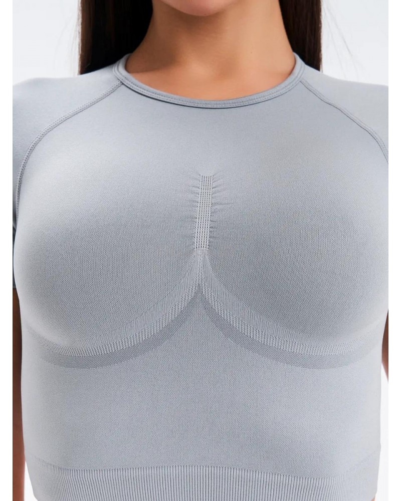 Рашгард FITBASE Short Sleeve Light Grey