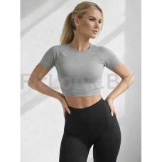 Рашгард FITBASE Short Sleeve Light Grey