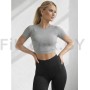 Рашгард FITBASE Short Sleeve Light Grey
