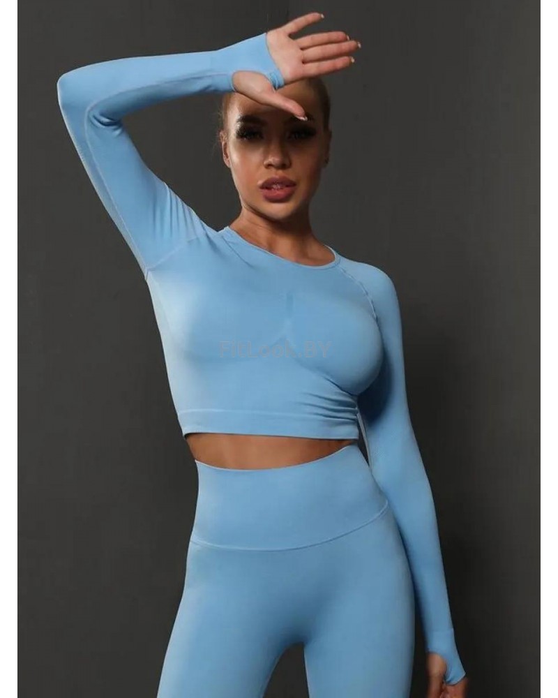 Рашгард FITBASE Long Sleeve Blue 