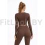 Рашгард FITBASE Long Sleeve Brown 