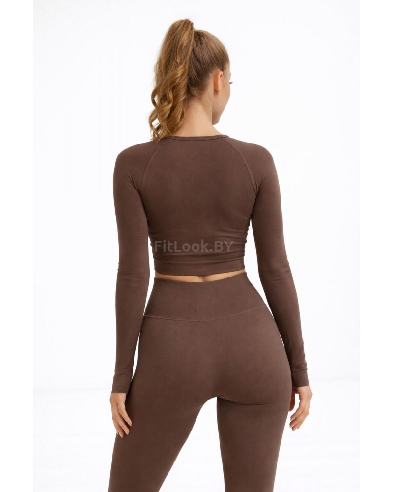 Рашгард FITBASE Long Sleeve Brown 