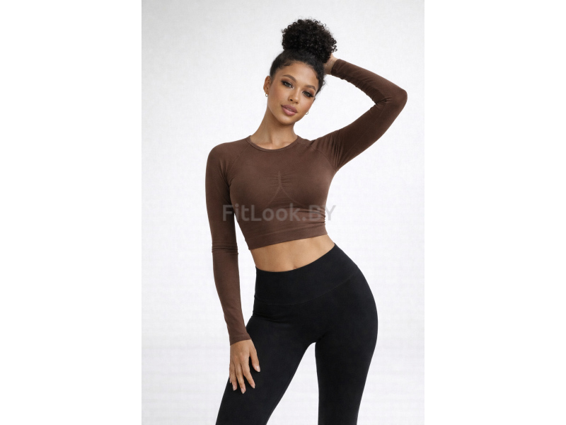 Рашгард FITBASE Long Sleeve Brown 