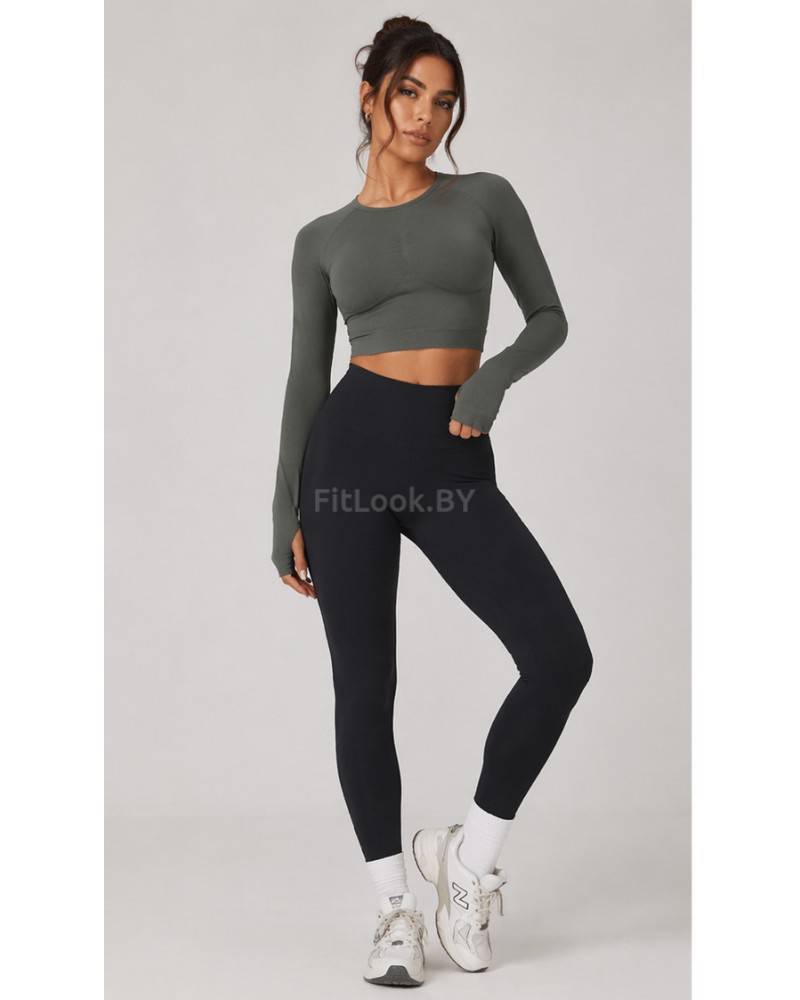 Рашгард FITBASE Long Sleeve Dark Grey