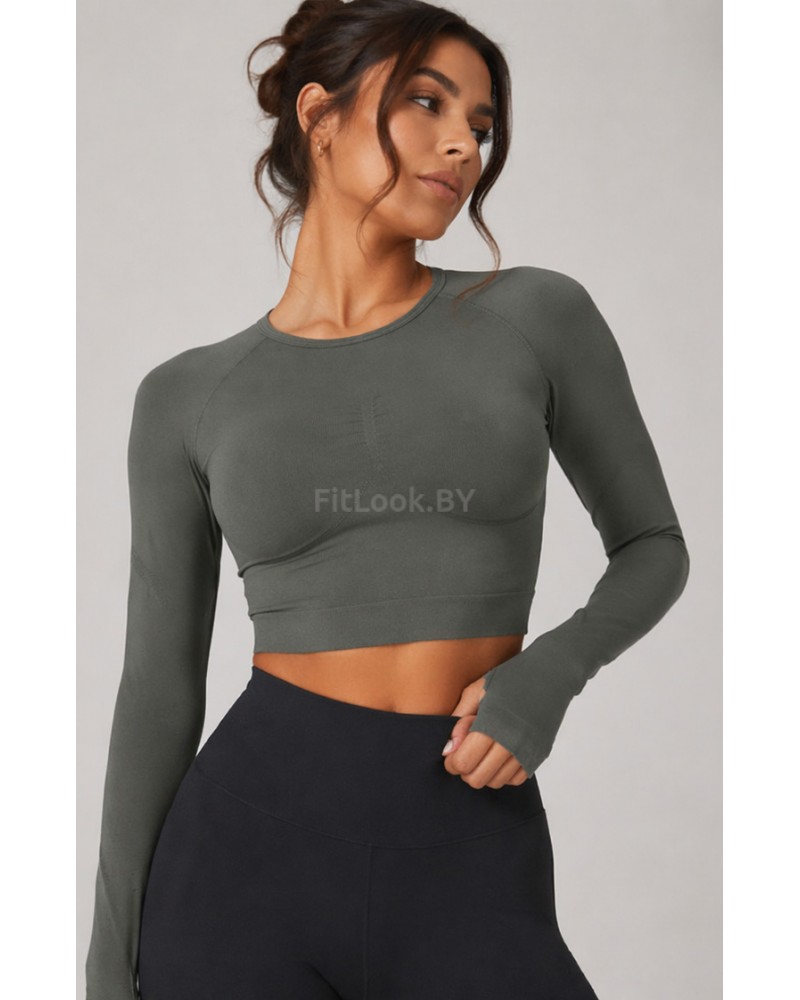 Рашгард FITBASE Long Sleeve Dark Grey