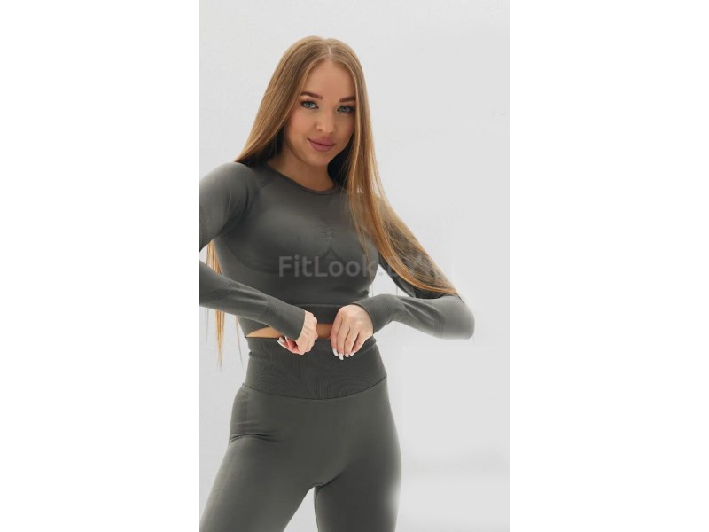 Рашгард FITBASE Long Sleeve Dark Grey