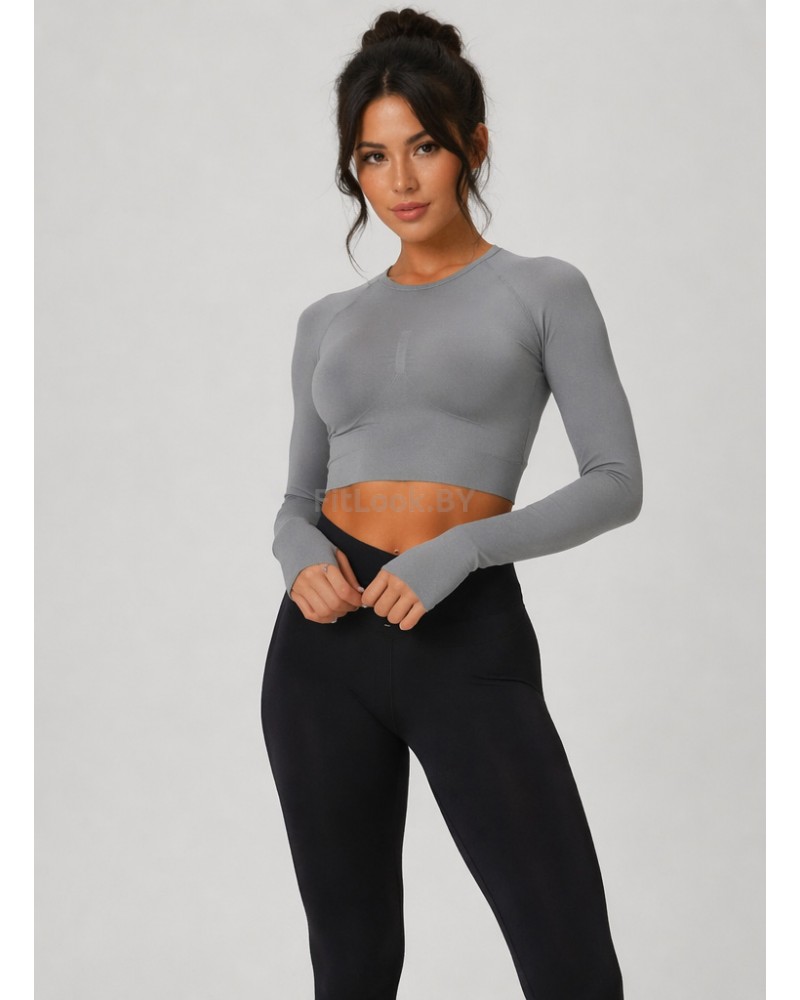 Рашгард FITBASE Long Sleeve Light Grey