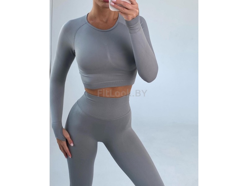 Рашгард FITBASE Long Sleeve Light Grey