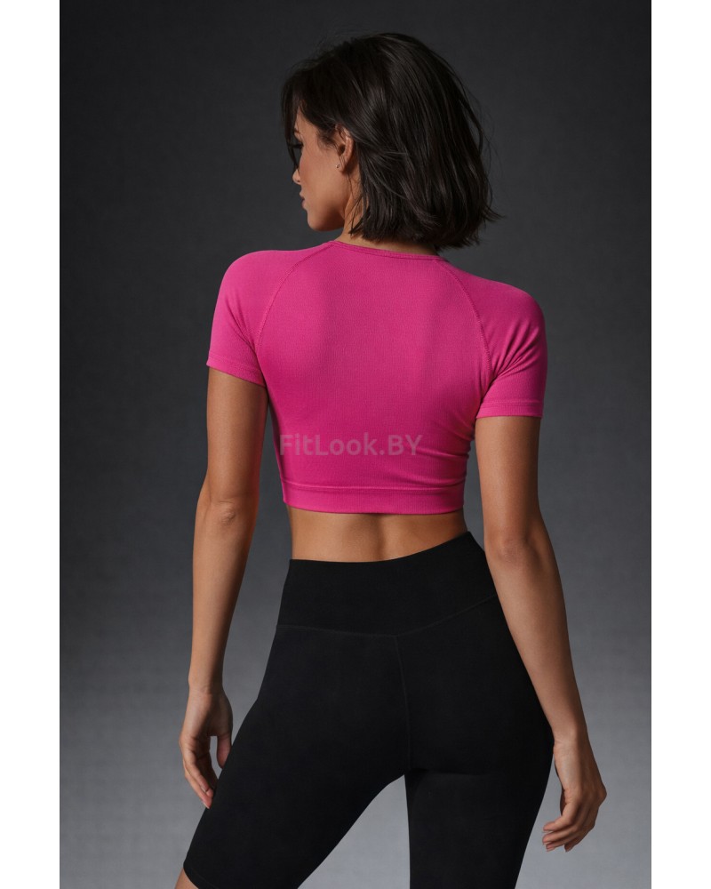Рашгард FITBASE Short Sleeve Pink