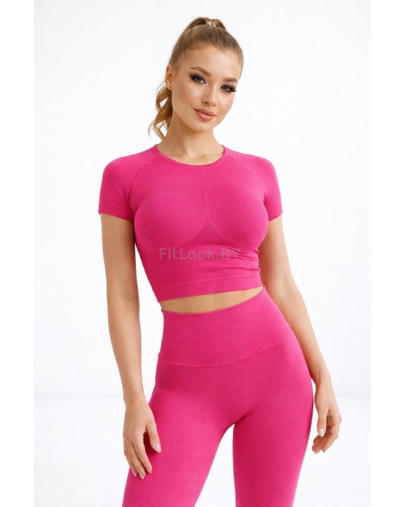 Рашгард FITBASE Short Sleeve Pink