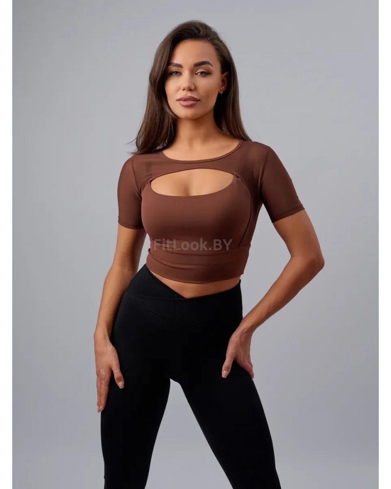 Рашгард FITBASE Elastic Brown