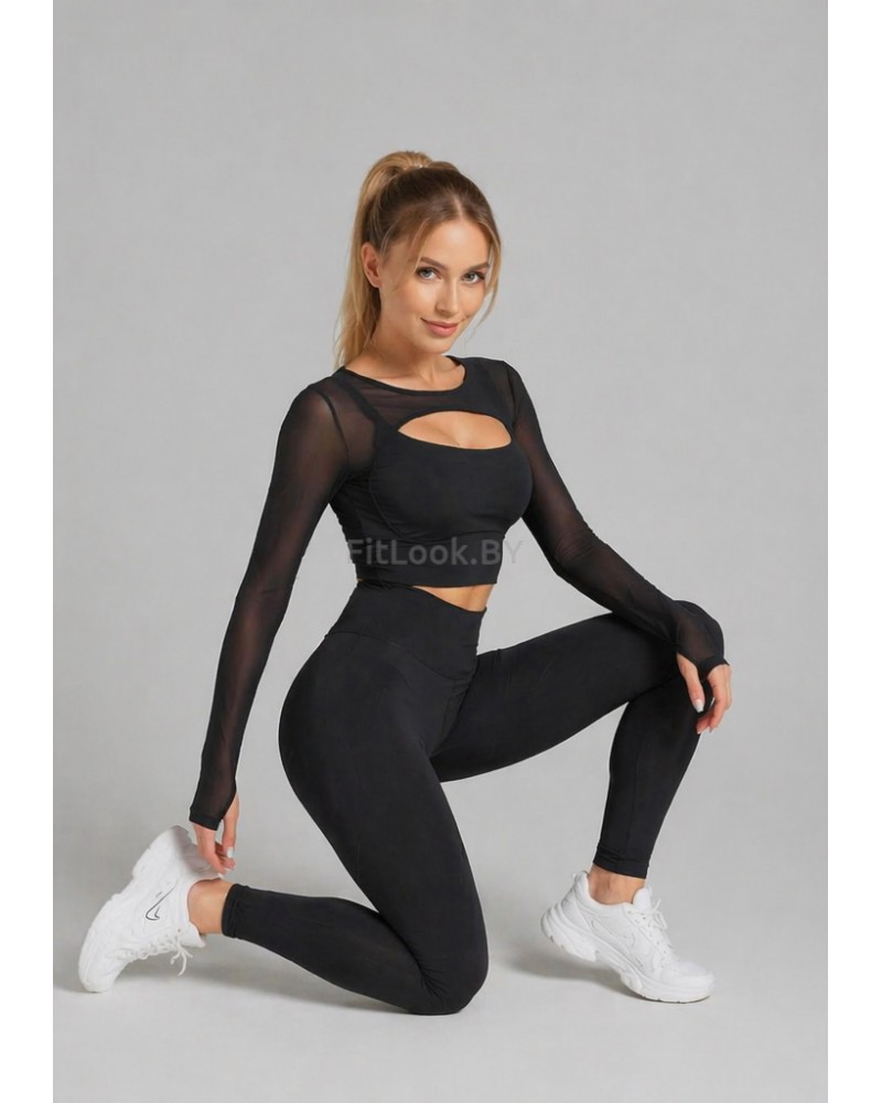 Рашгард FITBASE Elastic LONG Black