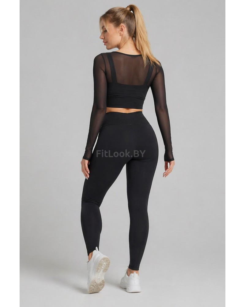 Рашгард FITBASE Elastic LONG Black