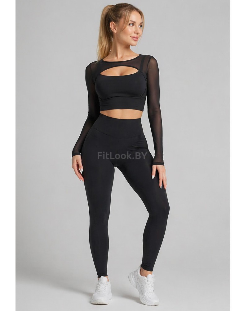 Рашгард FITBASE Elastic LONG Black