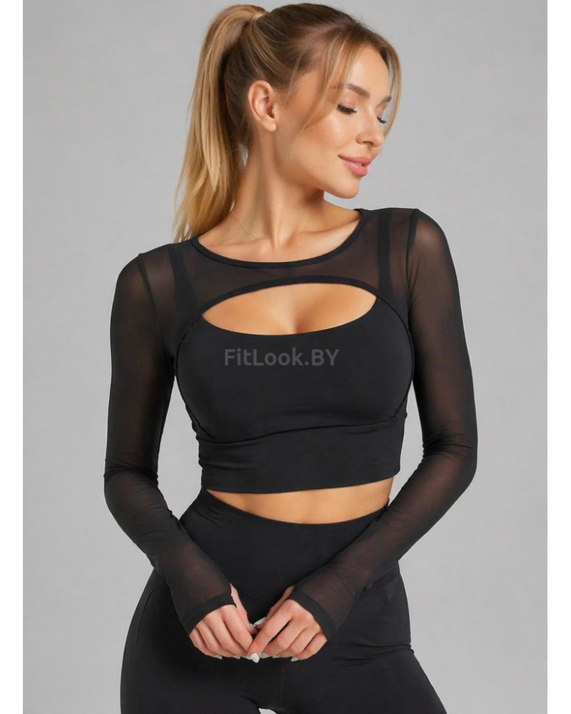 Рашгард FITBASE Elastic LONG Black
