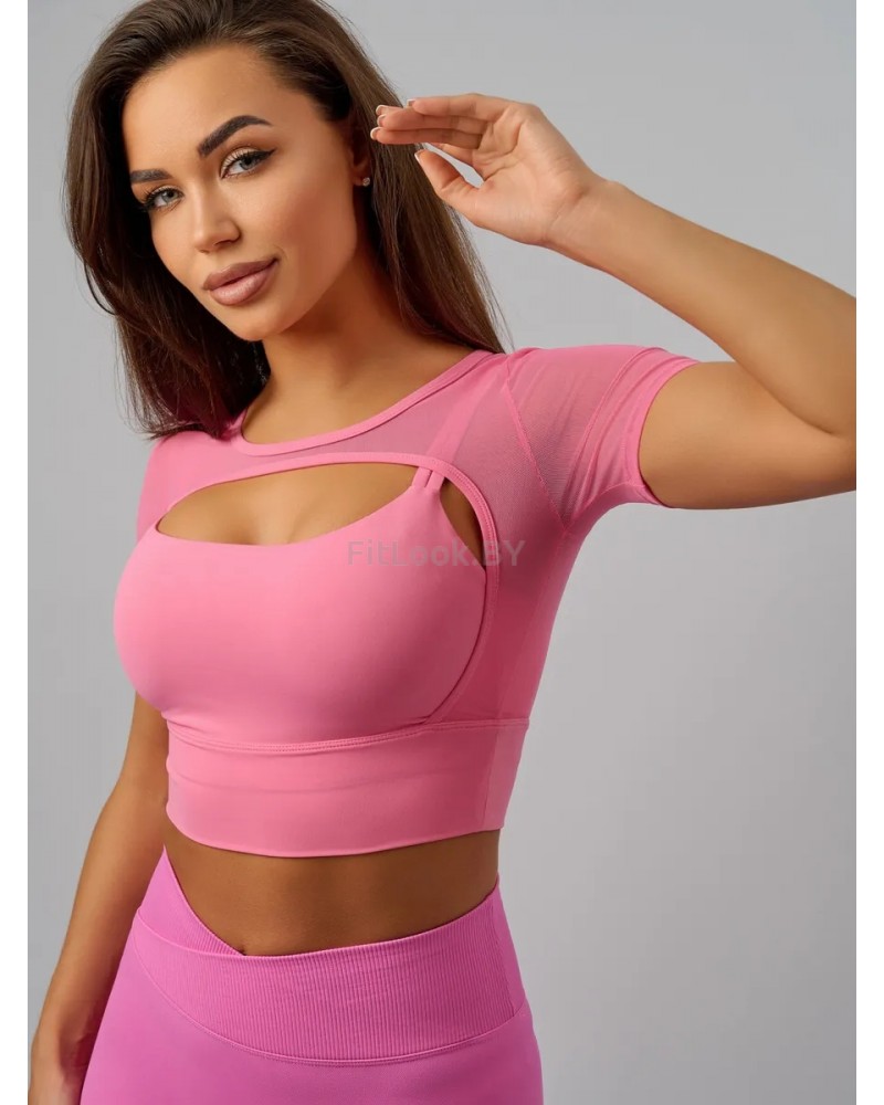 Рашгард FITBASE Elastic Pink