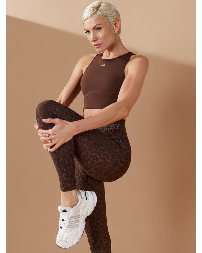 Спортивное бра NEVERLATE с открытой спиной Brownie