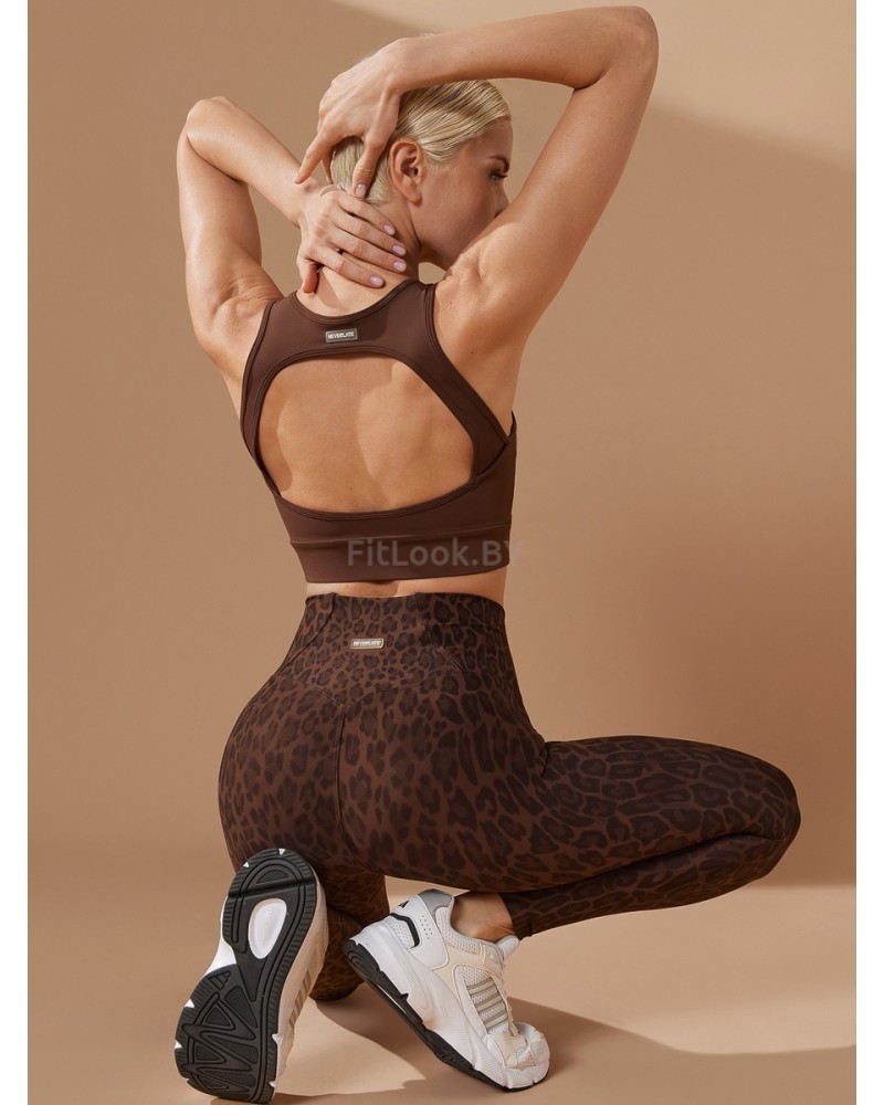 Спортивное бра NEVERLATE с открытой спиной Brownie
