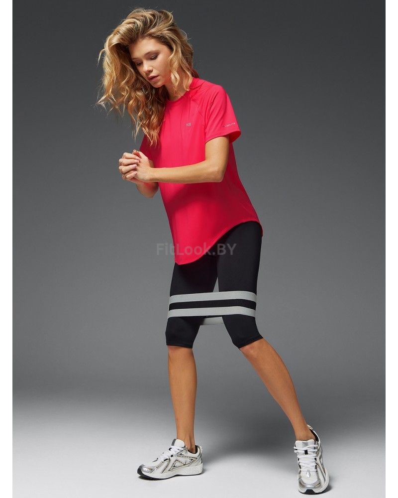 Футболка свободного силуэта  Neverlate коралловая