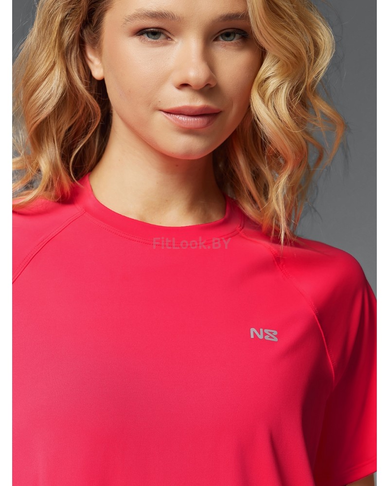Футболка свободного силуэта  Neverlate коралловая