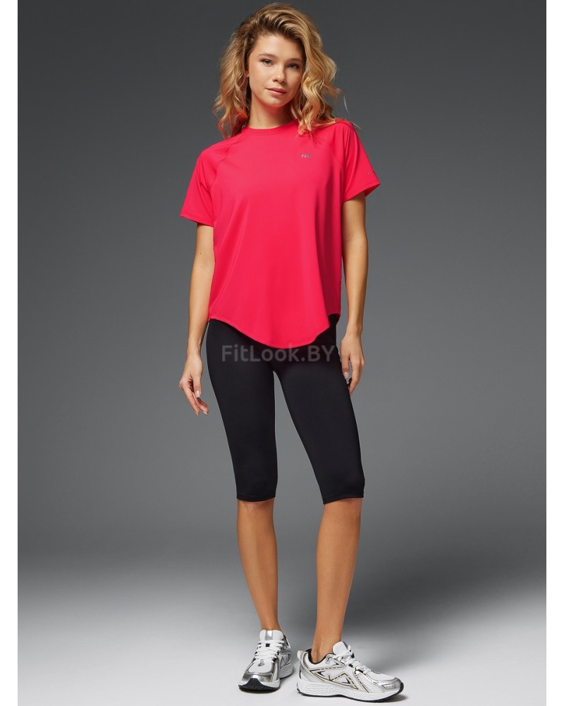 Футболка свободного силуэта  Neverlate коралловая