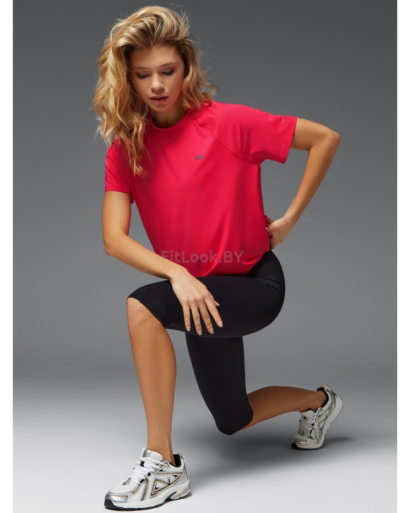 Футболка свободного силуэта  Neverlate коралловая