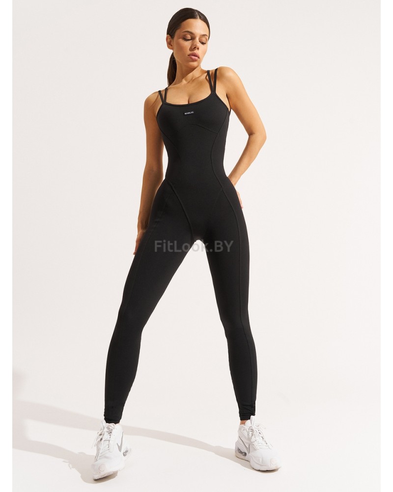 Женский комбинезон для фитнеса Aerobic Black