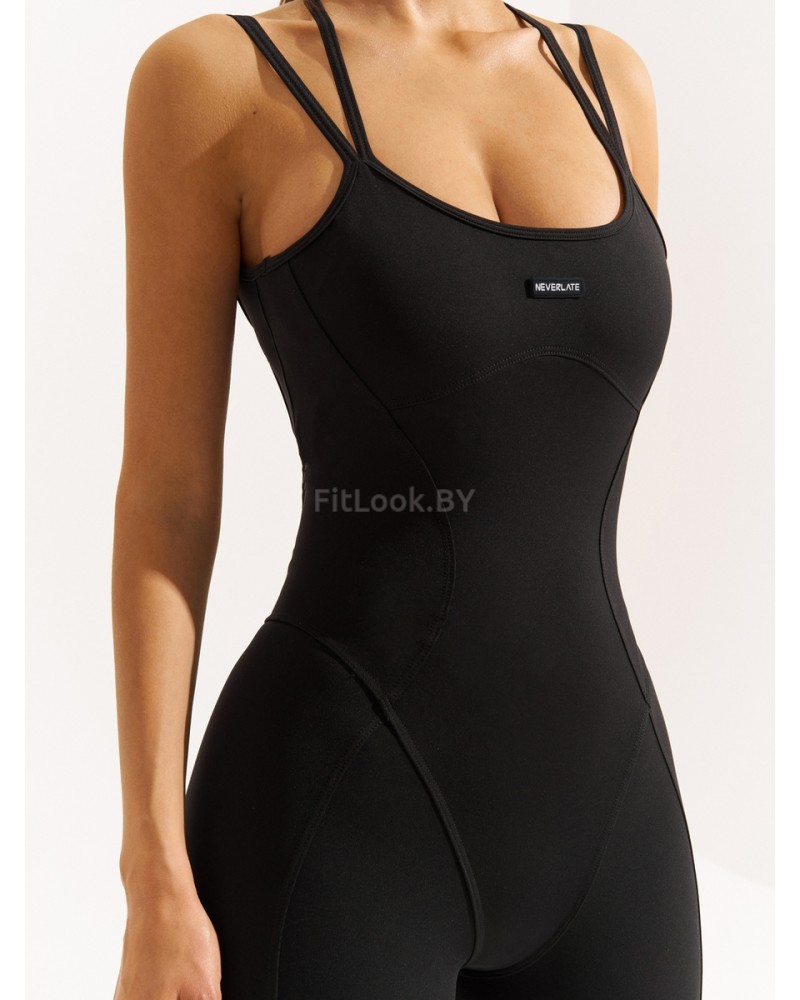 Женский комбинезон для фитнеса Aerobic Black