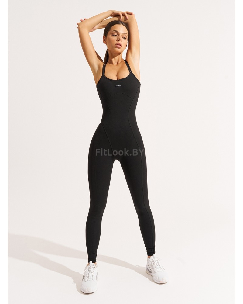 Женский комбинезон для фитнеса Aerobic Black