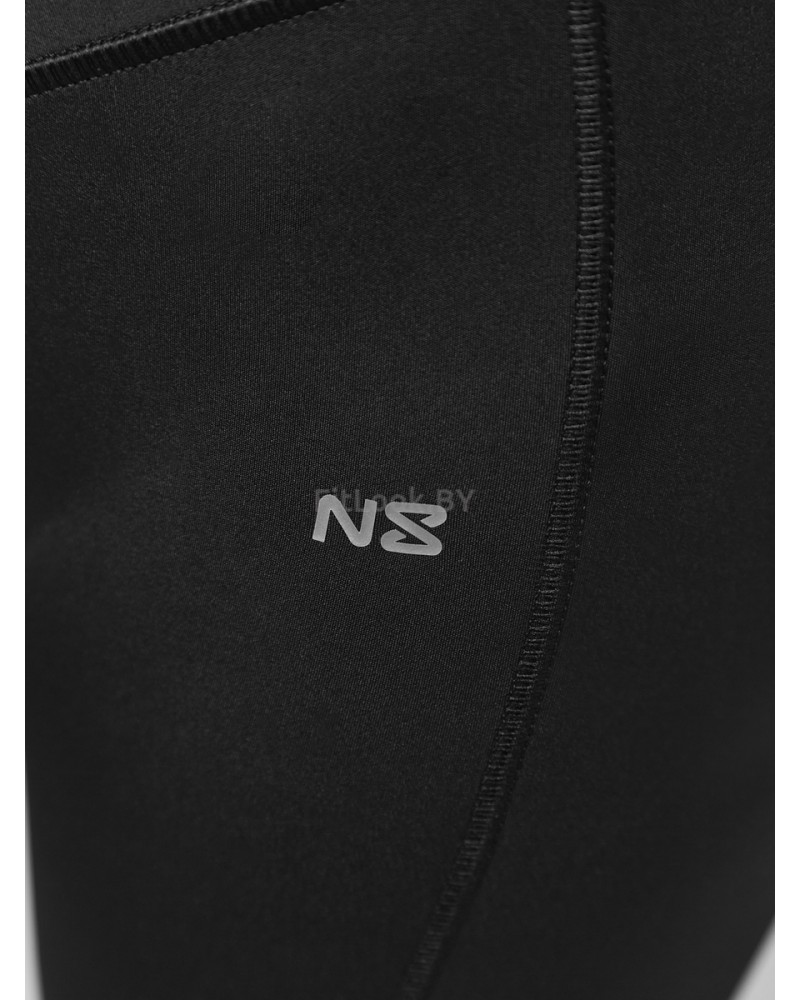 Леггинсы с высокой посадкой и разрезами по низу с поясом на подкладке