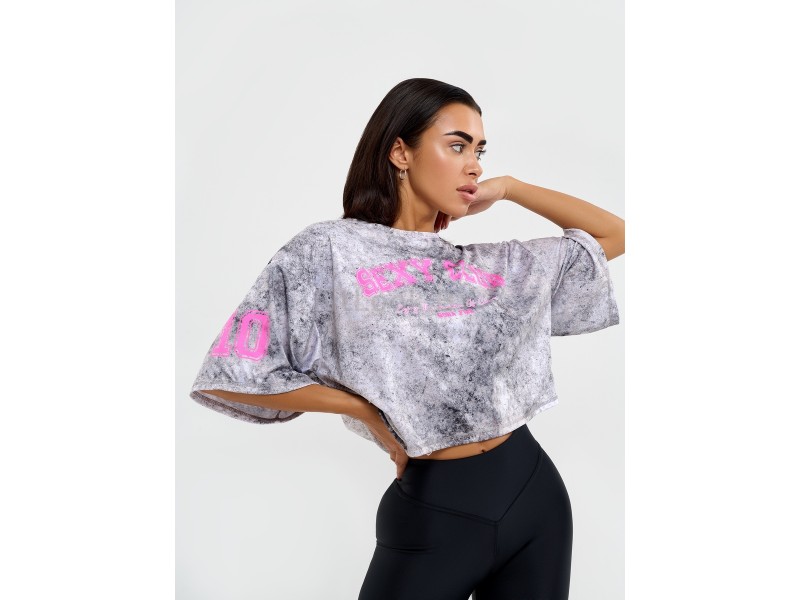 Футболка Bona Fide: Oversize Crop T-shirt "Sexy Club"