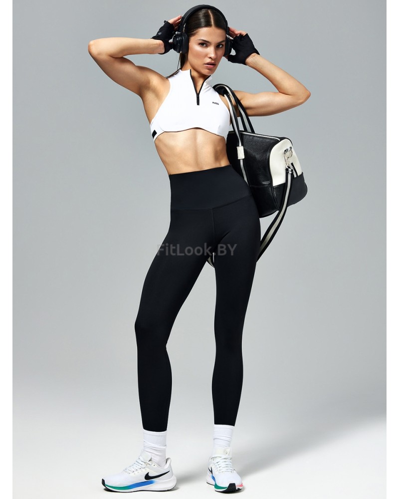 Спортивные леггинсы с корректирующим поясом Neverlate Correct Black