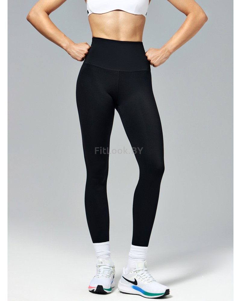 Спортивные леггинсы с корректирующим поясом Neverlate Correct Black
