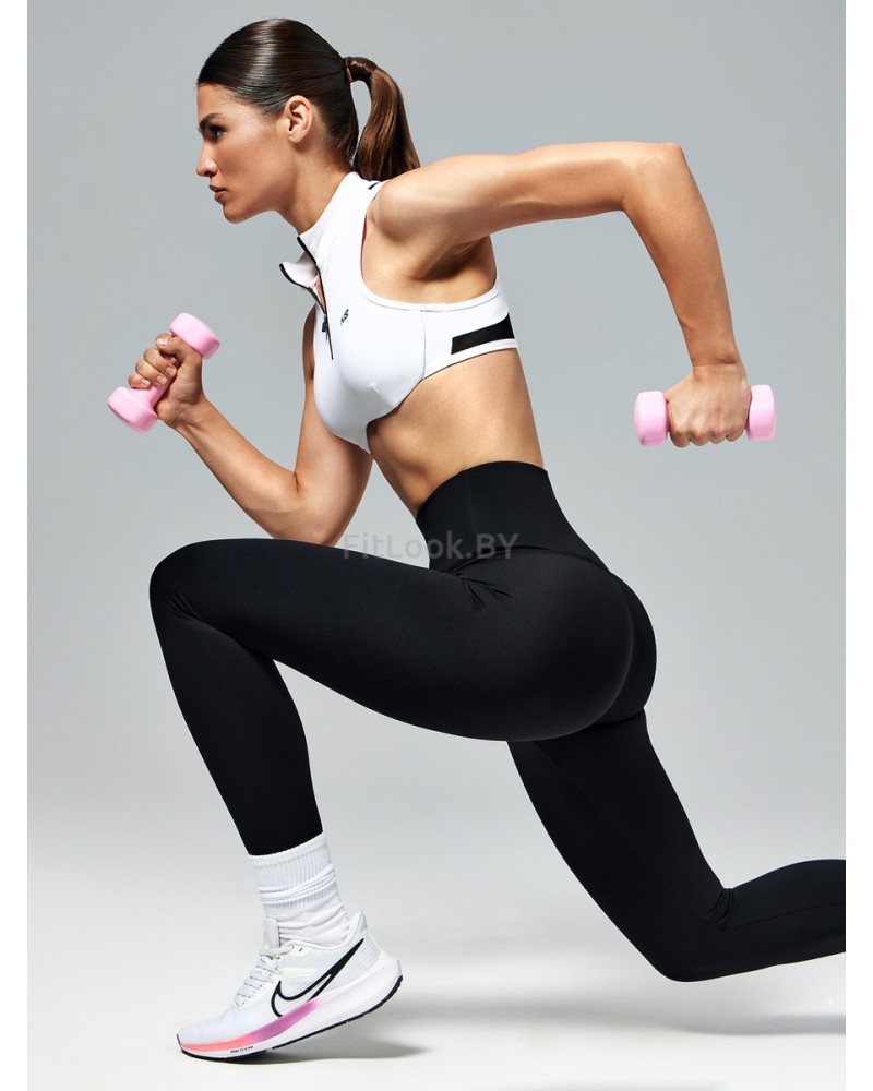 Спортивные леггинсы с корректирующим поясом Neverlate Correct Black