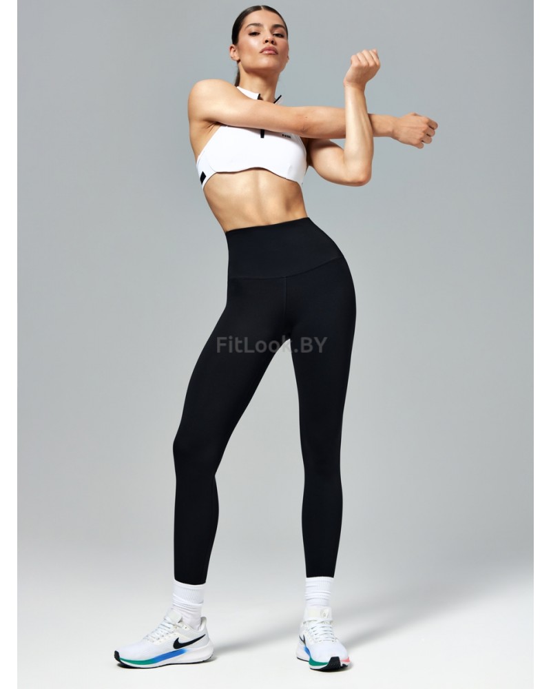 Спортивные леггинсы с корректирующим поясом Neverlate Correct Black