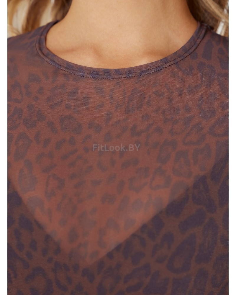 Укороченный рашгард Neverlate Clear Brown Leo