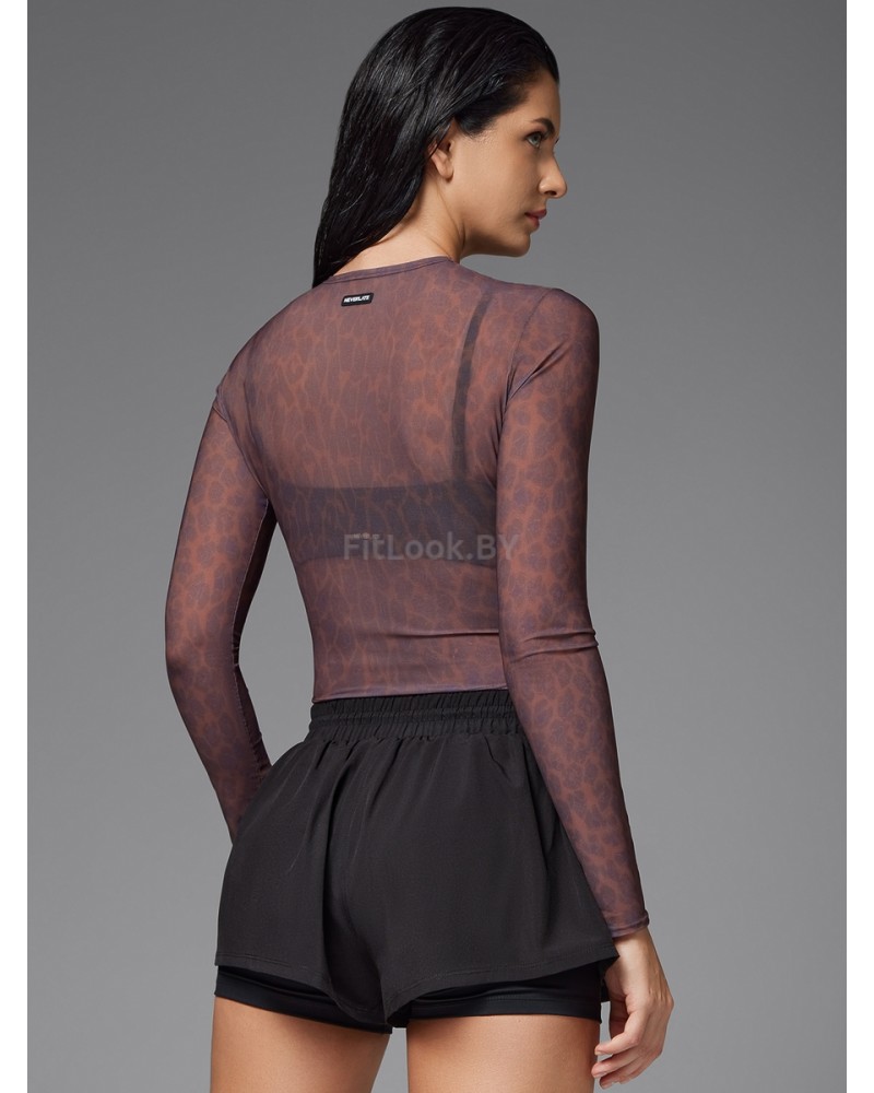 Укороченный рашгард Neverlate Clear Brown Leo