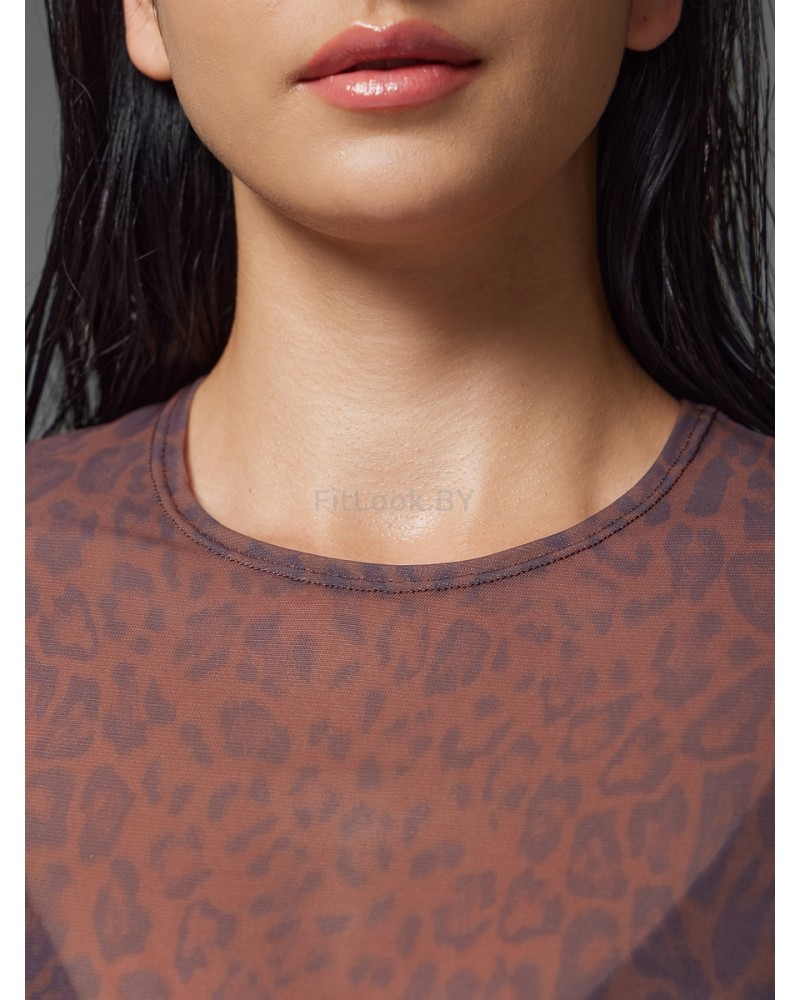 Укороченный рашгард Neverlate Clear Brown Leo