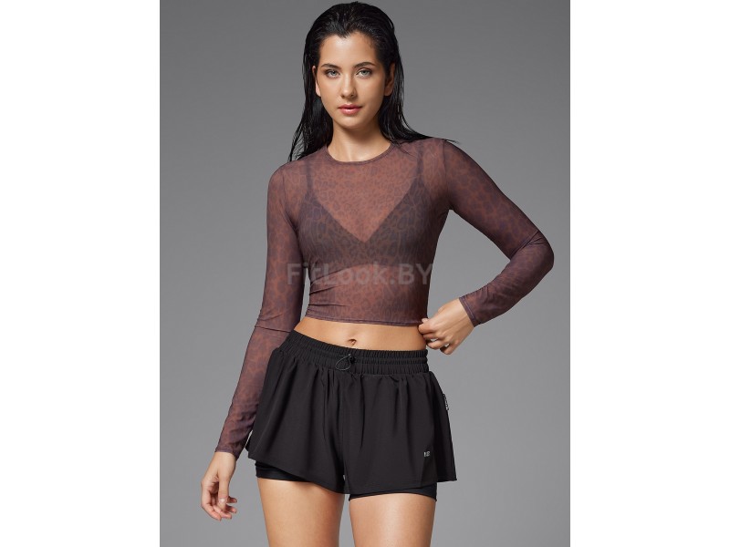 Рашгард Neverlate Mesh Clear Brown Leo