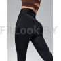 Моделирующие спортивные леггинсы NEVERLATE Wide Belt Black