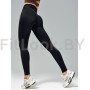 Моделирующие спортивные леггинсы NEVERLATE Wide Belt Black