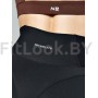 Моделирующие спортивные леггинсы NEVERLATE Wide Belt Black