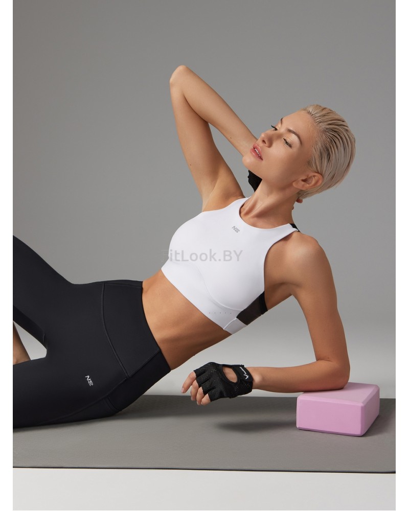 Спортивный топ-бра NEVERLATE Intense White