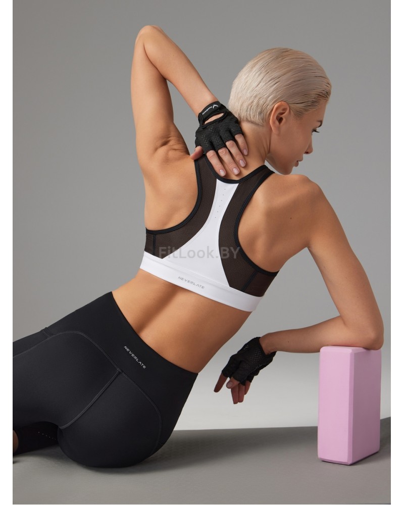 Спортивный топ-бра NEVERLATE Intense White