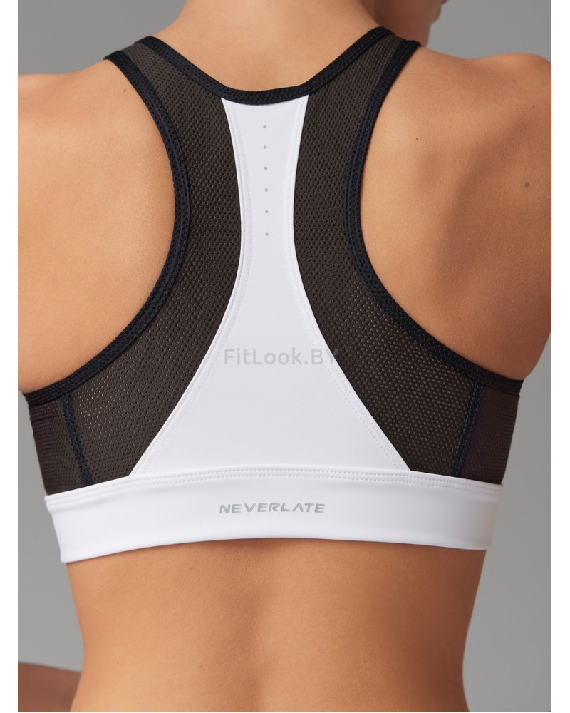 Спортивный топ-бра NEVERLATE Intense White
