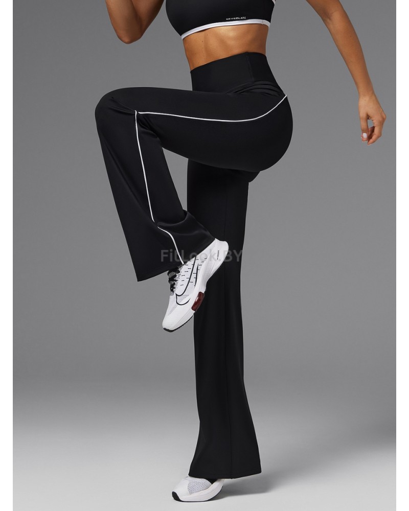 Спортивные брюки клеш Neverlate Outlined Black