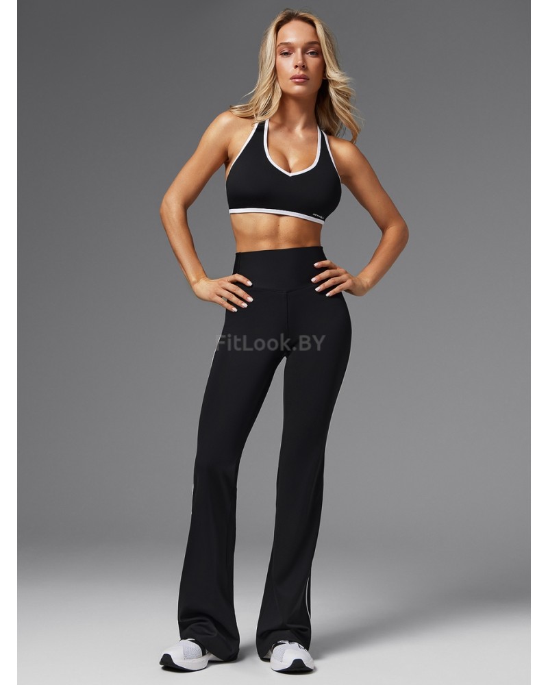 Спортивные брюки клеш Neverlate Outlined Black